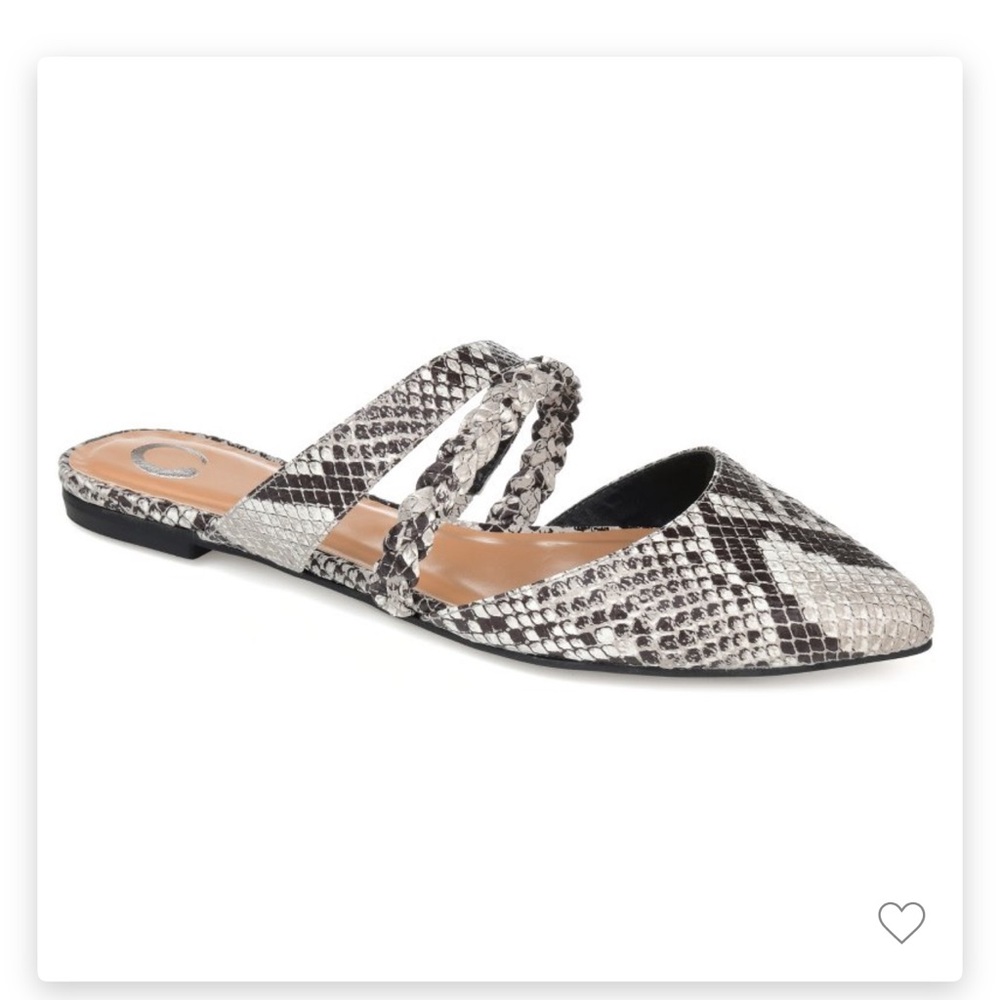 Women's Snakeskin Patterned Flats